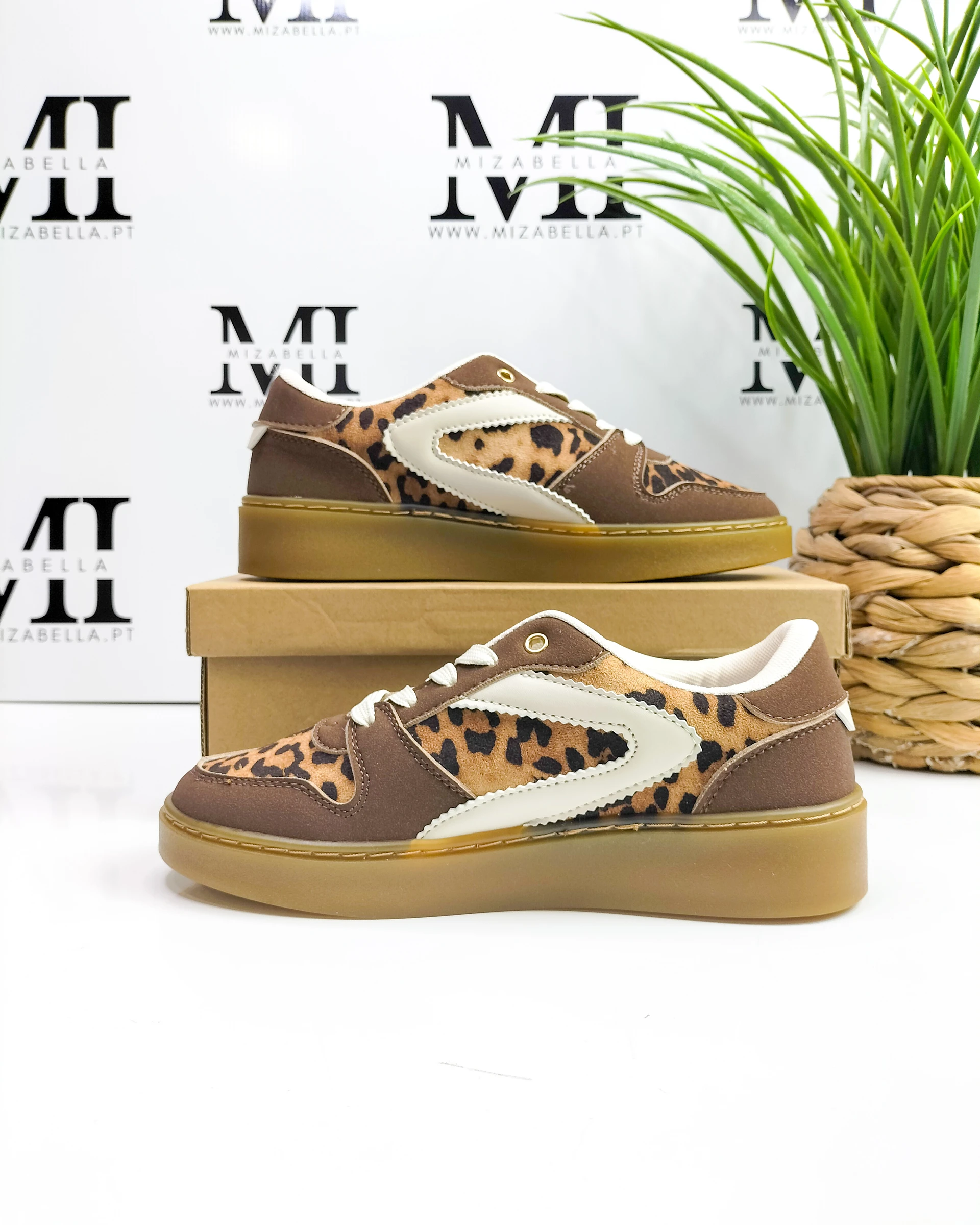 Tênis marrons com estampa animal tamanho 40 – photo 6